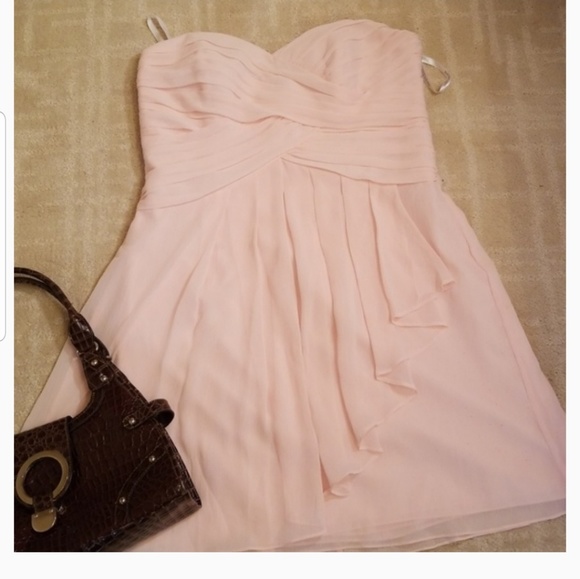 ✅David's Bridal Petal Crinkle Chiffon Sz 14 - Picture 2 of 5